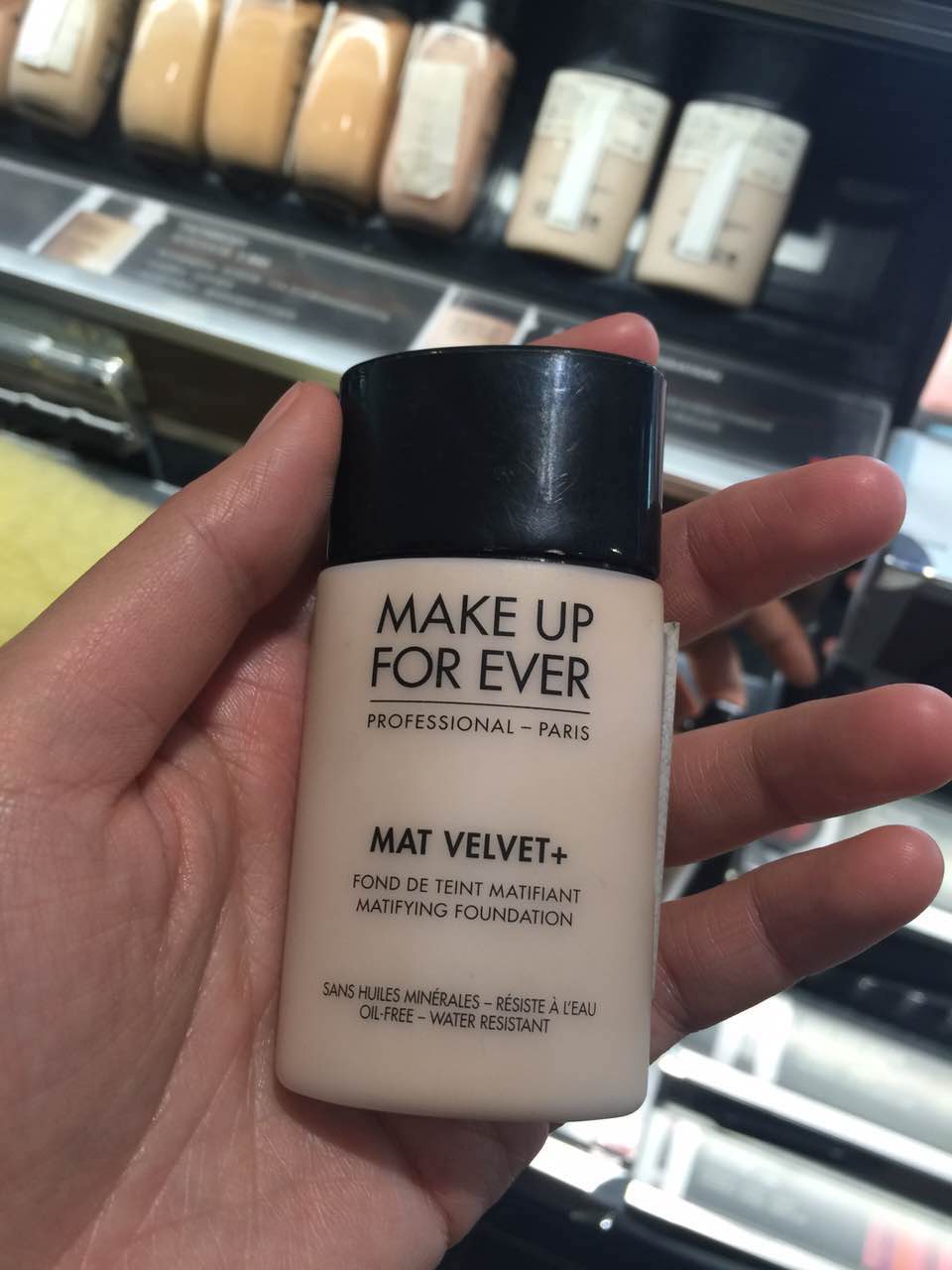 法国MAKE UP FOR EVER玫珂菲丝绒粉底霜30ml 防水哑光遮瑕