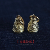 Bronze Bell Clang Pendant Dragon Bell Clang Key Button Keyring Car Key Button Pendant Pendant China Wind Copper Pendant Small Bell
