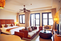 Sanya Yalong Bay Aegean Sea Suite Resort Open Sea View Suite with simple kitchen