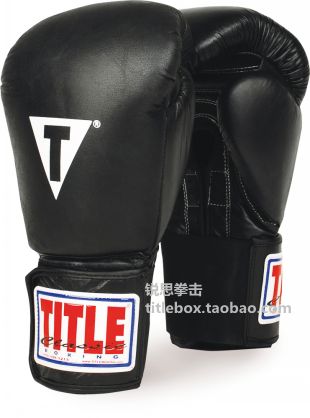 (Original) TITLE boxing gloves leather Muay Thai Sanda professional competition training boxing gloves men and women black
