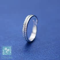 Silver time S925 sterling silver ring creative feather opening adjustable ring personality fashion temperament couple tail ring