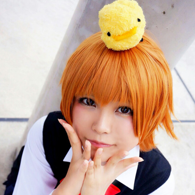 家庭教師笹川京子cosplay假髮海賊王娜美假毛橘色反翹短髮假髮