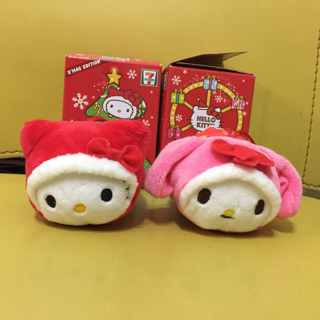 Hong Kong 2015 7-11 x Sanrio playground hello kitty Christmas edition plush doll set