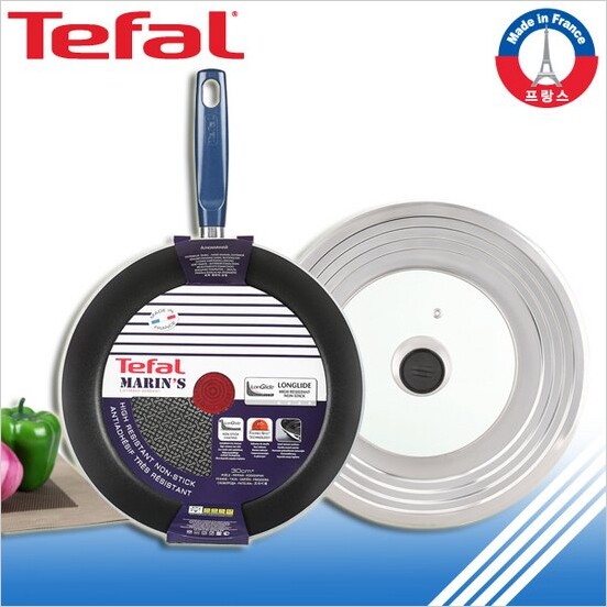 South Korean original imported Tefal tefol no oil smoke without pan frying pan flat bottom pan