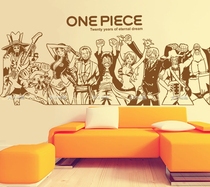 One piece all Luffy Joe Baez anime wall stickers two dimensional stickers Waterproof chassis stickers Bedroom living room