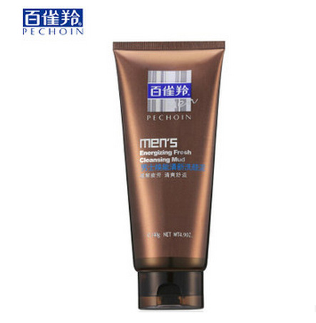 包邮正品百雀羚男士焕能清新洗颜泥140g控油保湿清爽洗面奶洁面乳