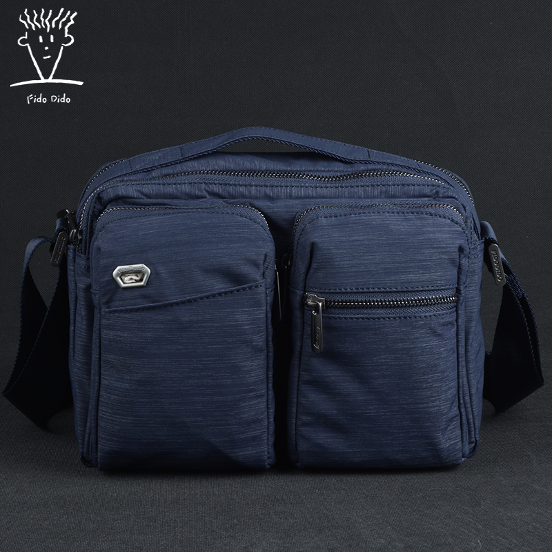 Fidu DidBoth Men's Bag Single Shoulder Bag Business Handbag Briefcase Cross Section Boutique Casual Bag Slanted Satchel Nylon Bag