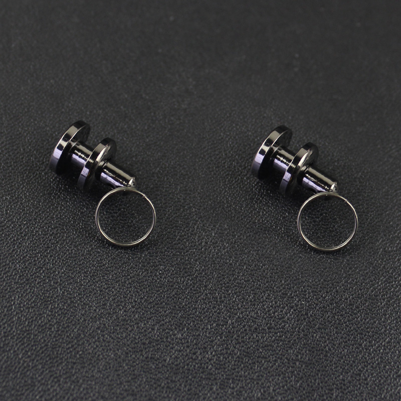 汽车钥匙扣专用螺丝防掉螺丝钉帽 防丢螺丝丁 枪色 银色