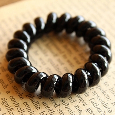 9 9 hair accessories Accessories Candy Black Big plus coarse and unhurt Power Generation Talk Line hair Circle Fat Circle