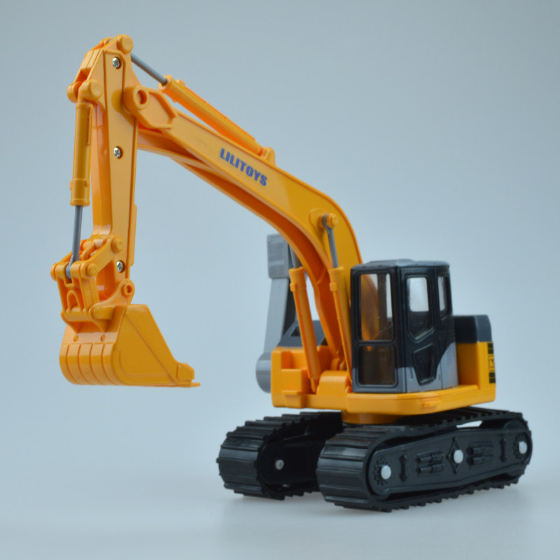 Li Li engineering vehicle excavator excavator rotatable boy child toy car model