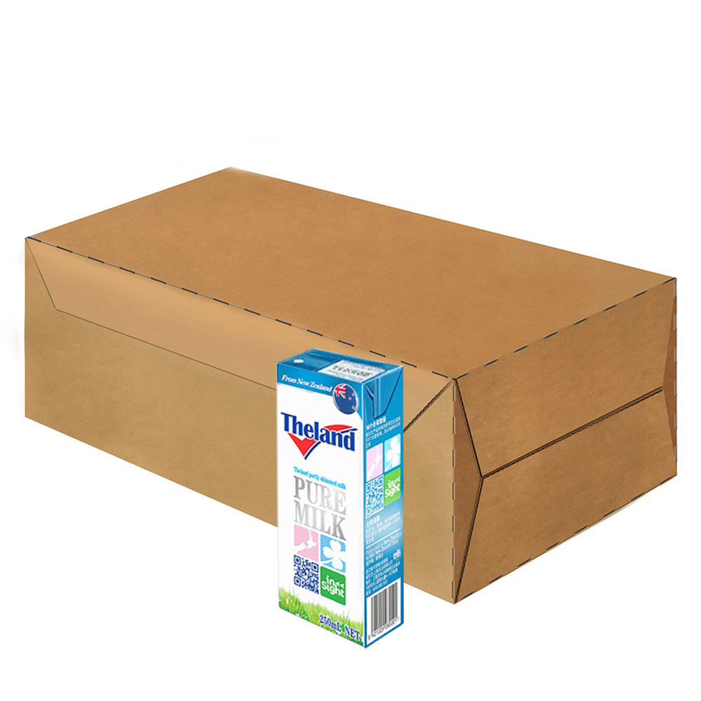 【天猫超市】Theland纽仕兰半脱脂纯牛奶新西兰进口牛奶250ml*24