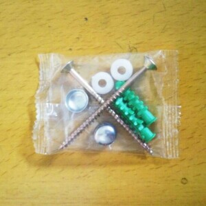 New product promotion bathroom cabinet wall-mounted furniture corner cabinet shelf expansion tube copper-plated flat head self-tapping screw