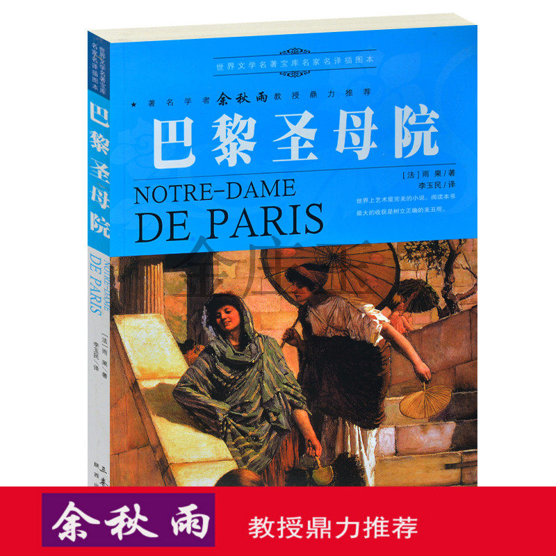 巴黎圣母院 余秋雨推荐世界文学名著 巴黎圣母院正版包邮 世界名著书籍青少年版10-11-12-13-14-15岁适合小学生五六年级看的
