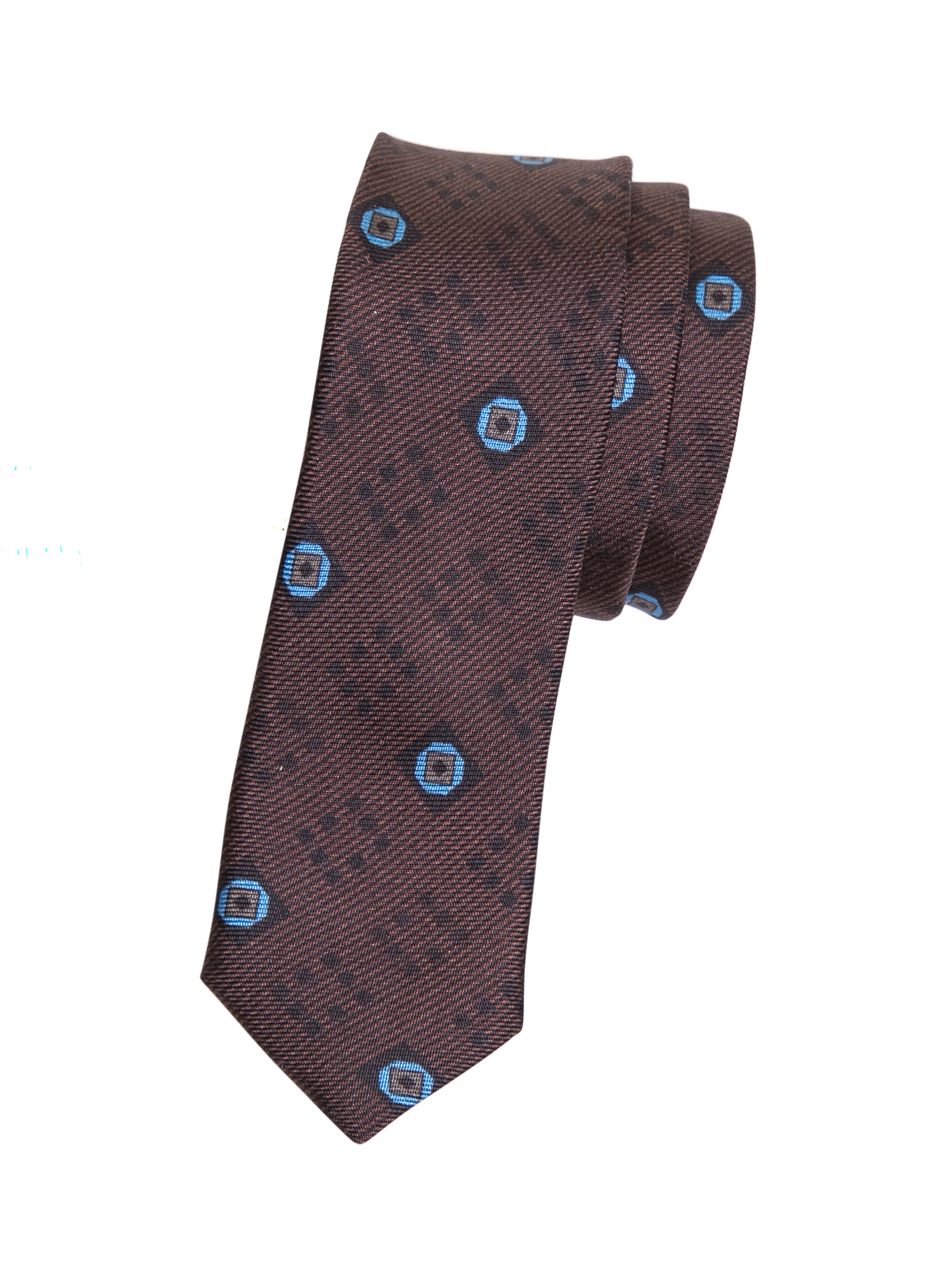 Dolce&Gabbana 棕色方块提花领带