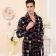 Mùa thu dày mùa đông flannel vài chiếc áo ngủ nam và nữ áo choàng tắm san hô lông cừu áo choàng dịch vụ nhà bộ ngủ pijama Night Robe