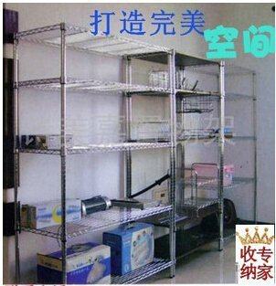 Promotion five-tier kitchen shelf shelf storage shelf shelf finishing rack stainless steel metal shelf