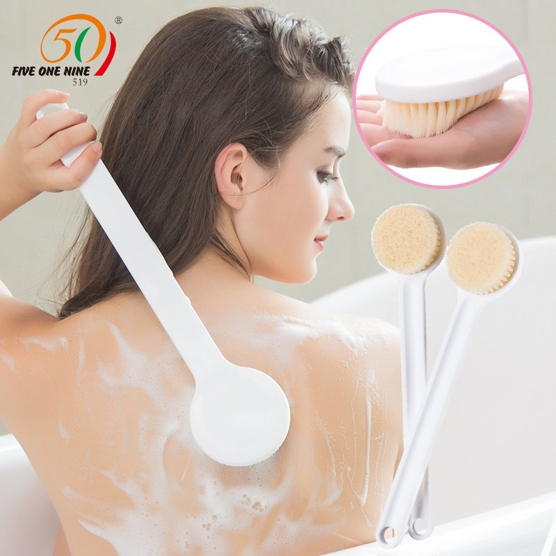 519 adult long handle bath brush rubbing bath towel back soft hair bath brushed shower brush rubbing back rubbing back thever