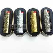 DOLPHIN Cá tính Cá nhân Phiên bản mở rộng 903 Vàng Một hộp quà tặng Gas nhẹ BIC BAK J3 - Bật lửa