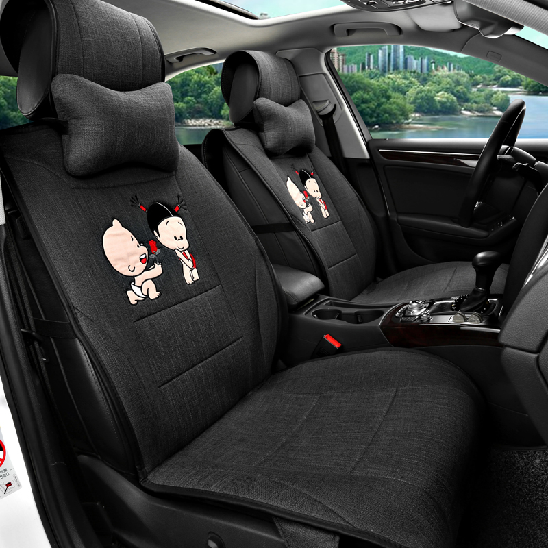 四季卡通可爱小破孩汽车坐垫 长城哈弗H1 H2 H5 H6 H6Coupe H8 H9