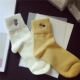Vớ đan mềm mại dễ thương thêu nhỏ thú bông vớ cotton cô gái vớ P0529