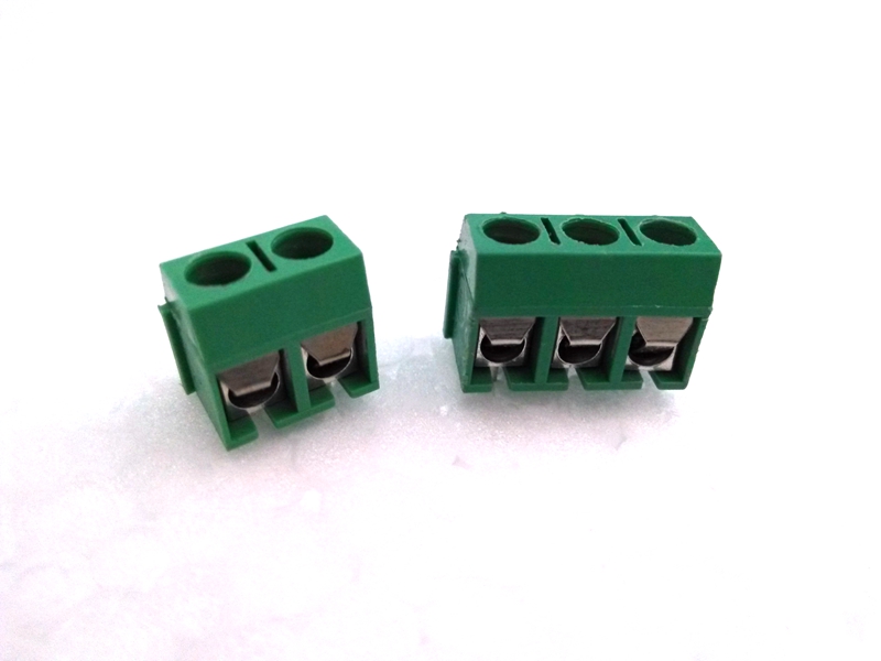 European terminal block terminal block copper foot pitch 5MM 2P and 3P can be spliced