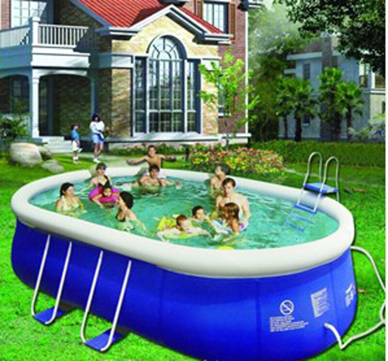 Large Oval Bracket Swimming Pool Family Swimming Pool Children Adults Pool School Swimming Bracket Pool
