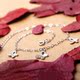 Shangfu S925 bạc vòng chân nữ dây chuyền bạc Nhật Bản và Hàn Quốc tươi thời trang khí chất bướm trang sức mắt cá chân quà tặng sinh nhật vòng đeo chân Vòng chân