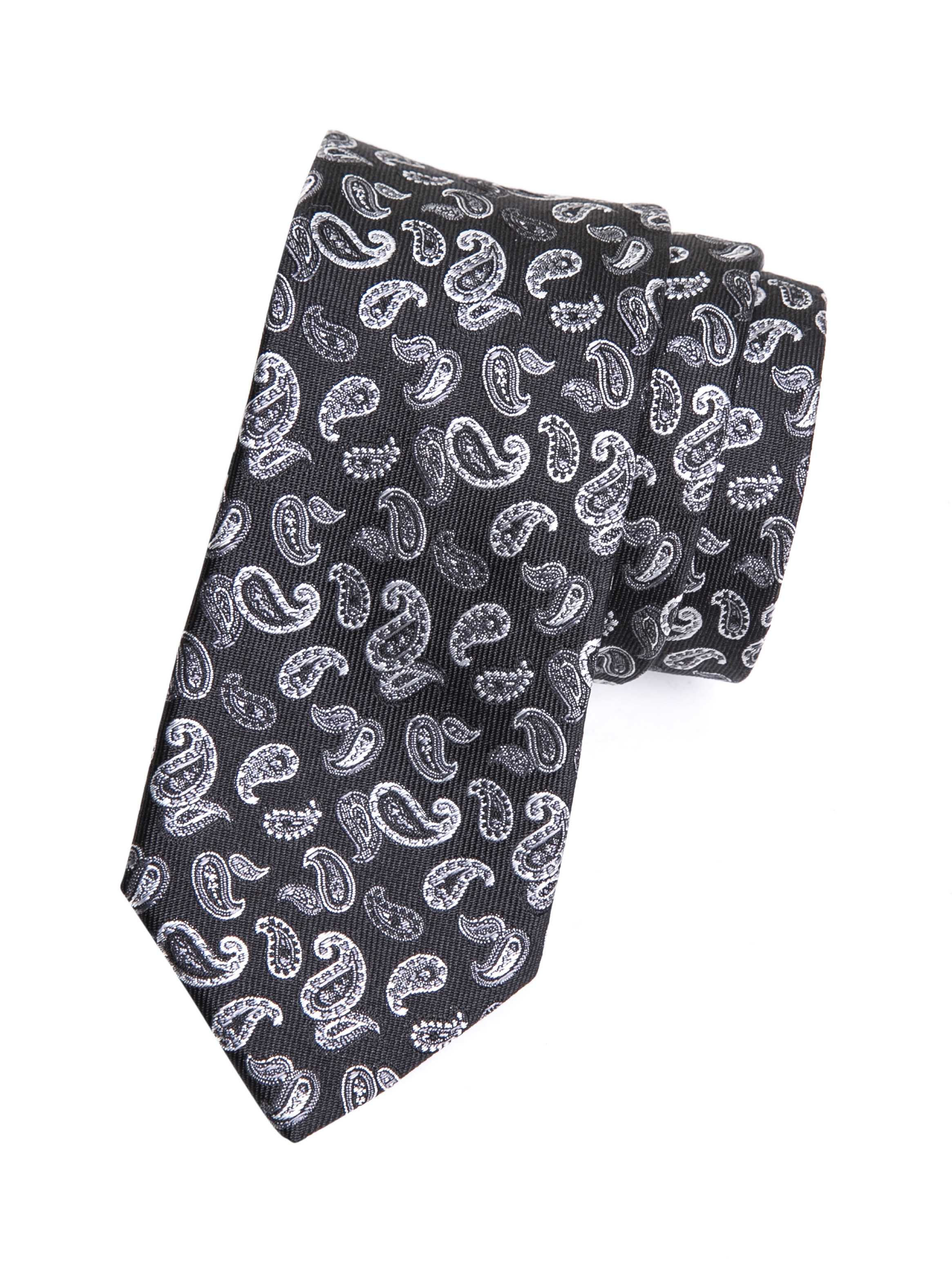 Dolce&Gabbana 黑色碎花花纹领带