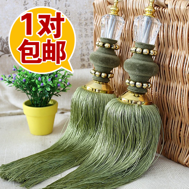 European-style American-style curtain buckle hanging ball strapping ball binding rope hanging ball tassel decorative hook pendant accessories tie