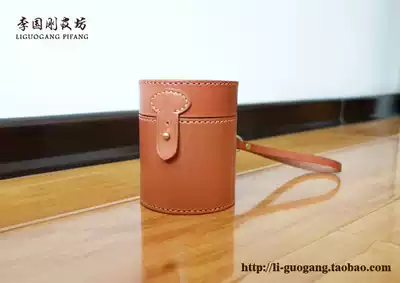 Genuine leather monocular camera lens bucket zoom camera lens box manual custom