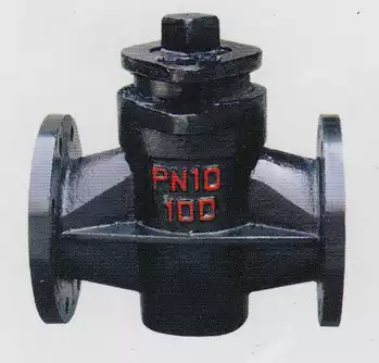 X43W-10 cast iron flange two-way plug valve Oil circuit opening and closing valve Oil circuit flange plug valve DN15-DN200