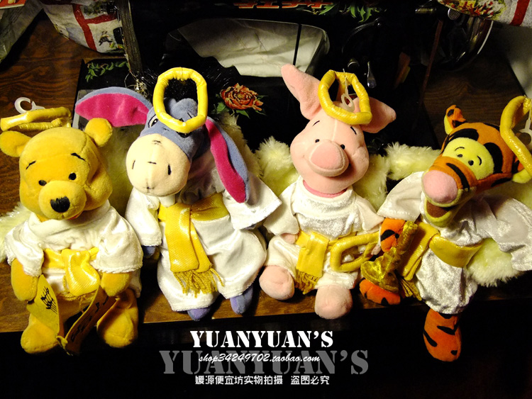 Dee Dee 2000 Limited Edition Angel Choir Winnie the Pooh Pooh Pig Plush Toy Doll