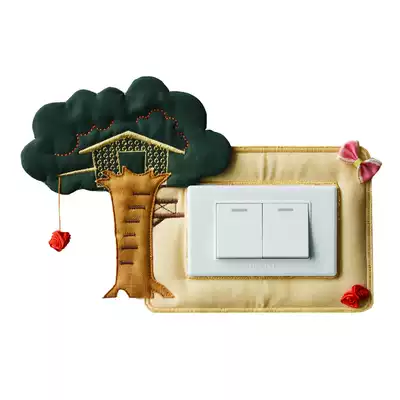 118 type rectangular hand fabric switch set switch cover Wall fire patch 7*12 15 19 5cm