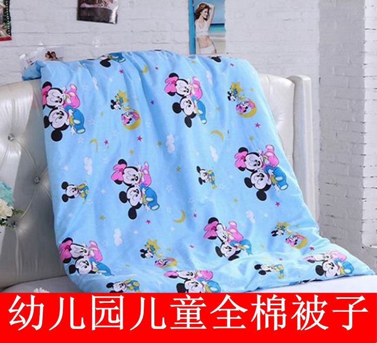 Kindergarten pure cotton nap quilt quilt cover baby cotton thick winter quilt can be detached and customized