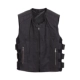 Vest da nam ngắn vest da đứng cổ áo thủy triều Harley đầu máy quần áo vest vai dây kéo áo khoác mỏng - Quần áo lông thú áo khoác da nam Quần áo lông thú