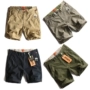 Tide 4 màu quần short giản dị Kiểu cổ điển đơn giản CHINO cotton cũ đã giặt 5 điểm quần M2-2 quần âu nam đẹp