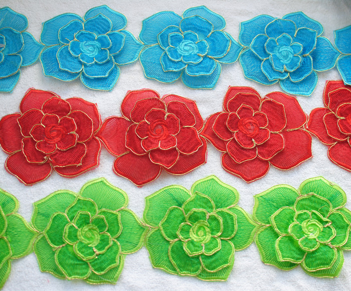 DIY Material Performance Apparel Accessories Drama National Embroidery Clothing Flower Subsidy Ironing Flower P5# hot