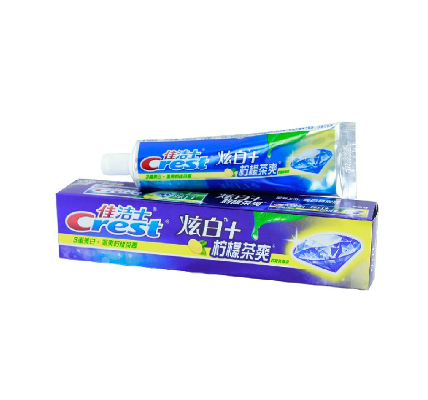 Crest佳洁士牙膏炫白+柠檬茶爽120g/180g