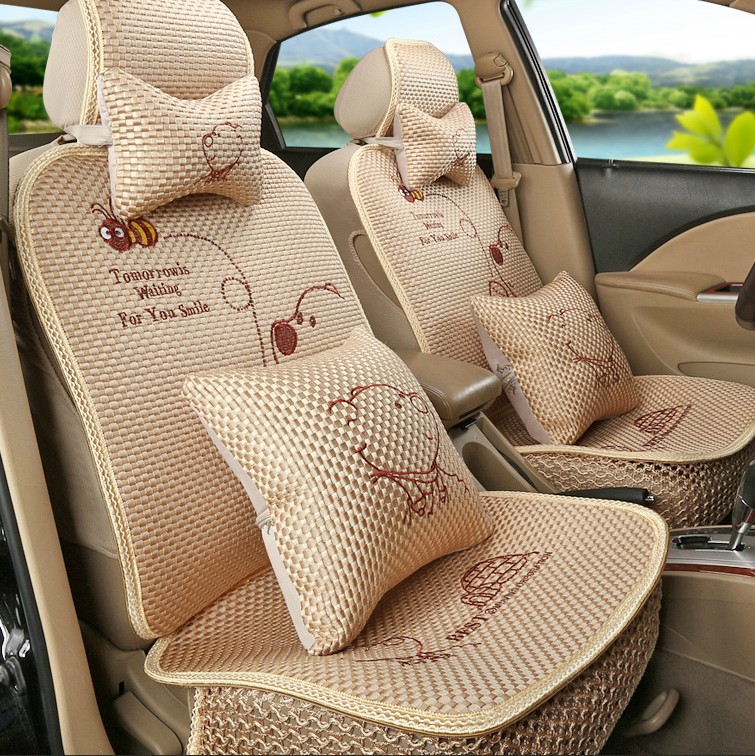 夏利N5 夏利N3 威志V5夏利A+威志V2夏季冰丝汽车坐垫车垫座垫卡通