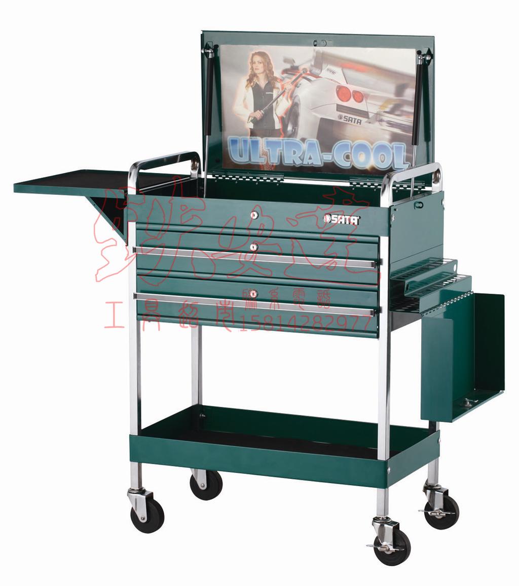 Sata Sida ultra-dazzling double drawer tool car 95118