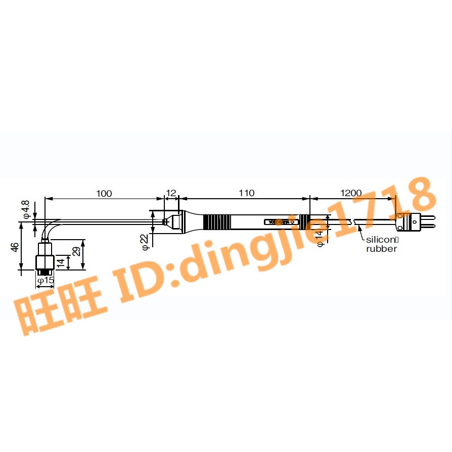 YokogaWA 90031B Surface Temperature Monitor K - type temperature sensor