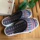 Mùa hè thoáng khí cotton và vải lanh dép đơn nam và nữ giày vải thủ công trong văn phòng chống trượt nhà mùa hè dép và dép