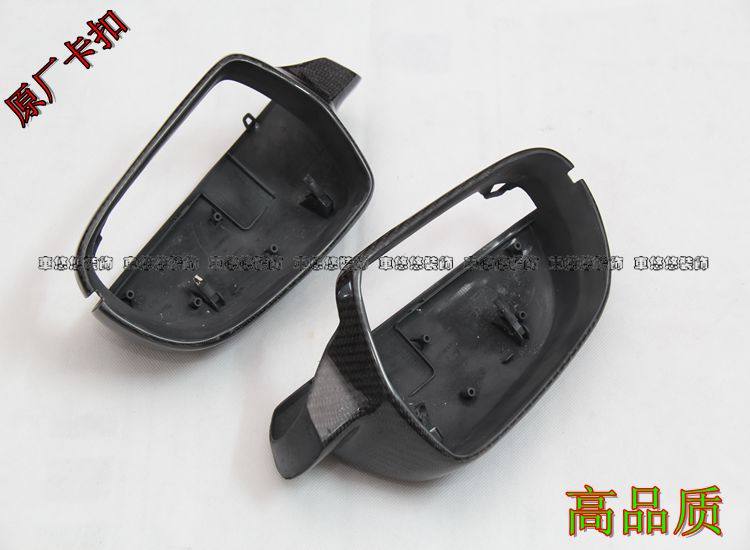 Suitable for Audi A4L B9 modified carbon fiber rearview mirror shell reversing mirror cover mirror cover ear