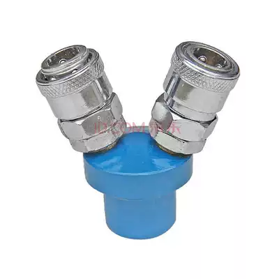 Newbix straight bifurcated two-way pure steel pneumatic joint Air compressor trachea duct joint
