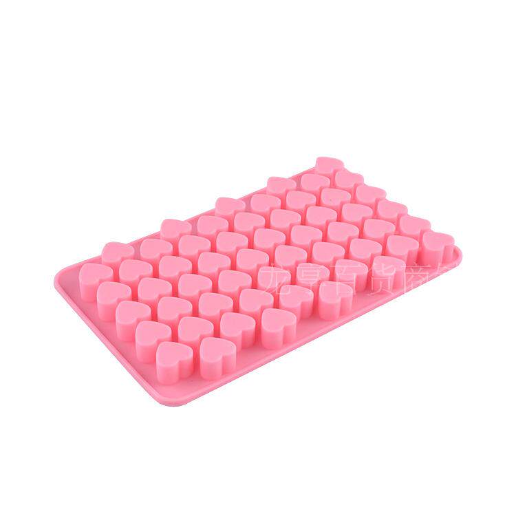 55 Holes Silicone Heart Shaped Chocolate Ice Tray Mold DIY Baking Tools