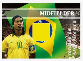 Brazil Monochrome Planet jersey Ca Ronaldinho