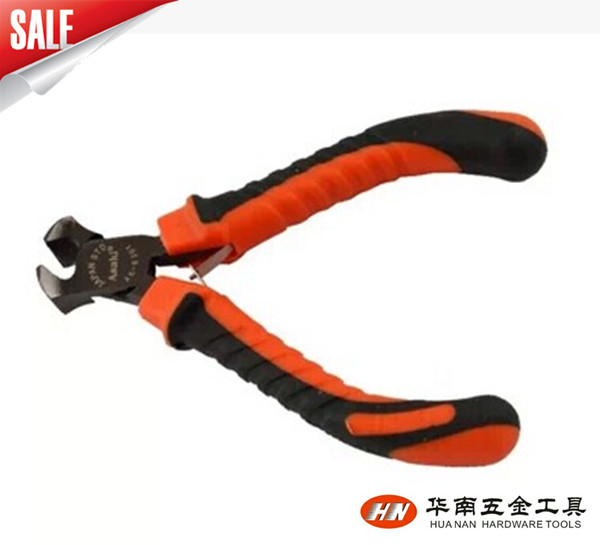 Hong Kong Yazaki ASAKI 5 inch HIGH-END BLACK NICKEL BICOLOR HANDLE TOP CUT PLIERS MINI PLIERS AK8361