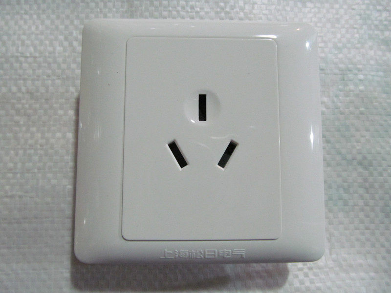 Shanghai Songdai Switch New S2000 Type Three - hole Power Socket Wall Socket 10A Trieye Panel