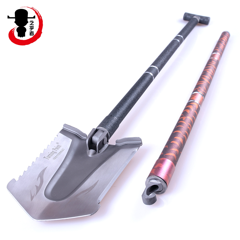 Sapper shovel Carbon fiber handle Military shovel large outdoor multi-purpose German Military shovel Folding shovel