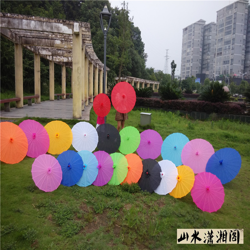  Pure Color Umbrella Dance Umbrella Vintage Umbrella Technical Umbrella Oil Paper Umbrella Decorative Umbrella Dancing Umbrella Silk Umbrella